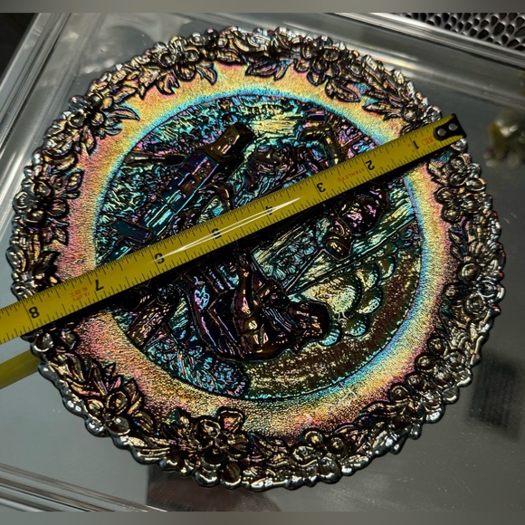 Fenton Carnival glass No. 12 In The American Craftsman Series 1981 Plate - Picture 3 of 5